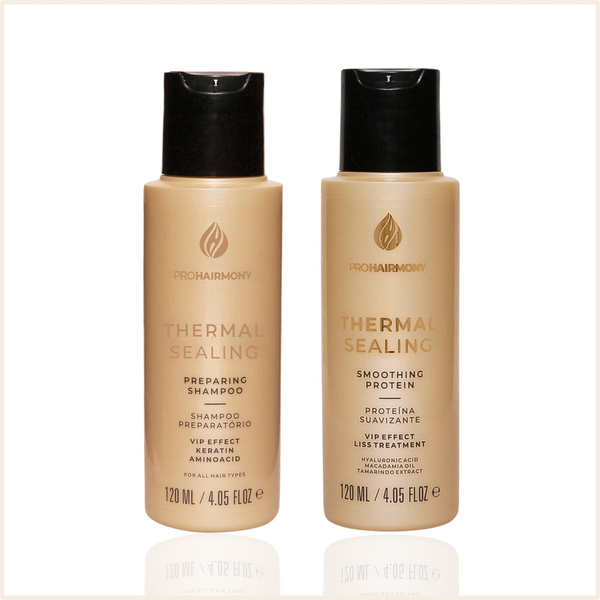 Kit Alisamento Thermal Sealing 120mL + Máscara de Hidratação Vitality 250g | Sem Formol - Pro Hairmony