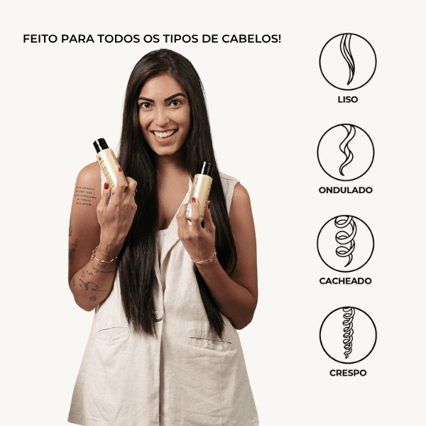 Kit Alisamento Thermal Sealing 120mL + Máscara de Hidratação Vitality 250g | Sem Formol - Pro Hairmony