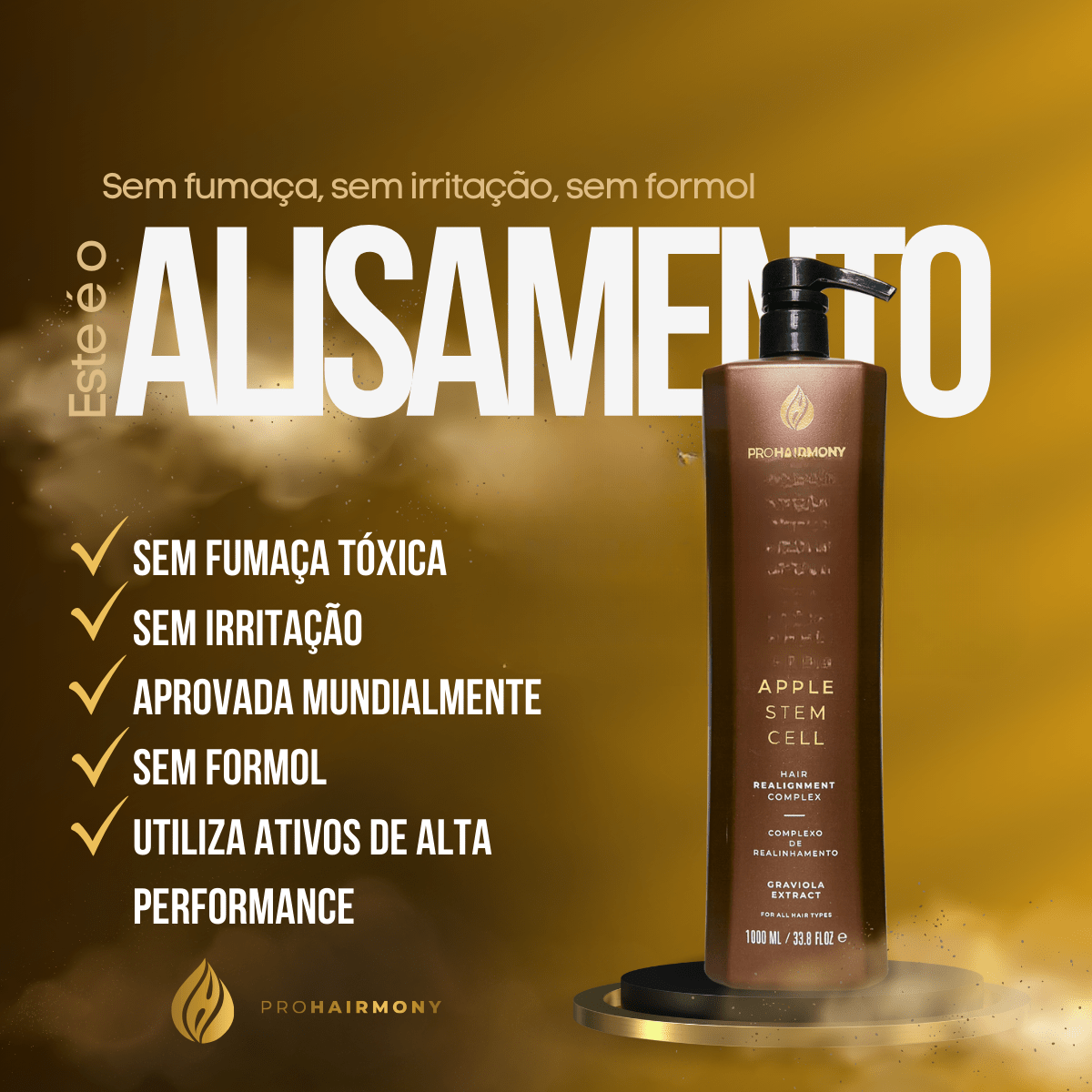 Kit Complexo de Realinhamento Matizado Apple Stem Cell 120ml - Pro Hairmony