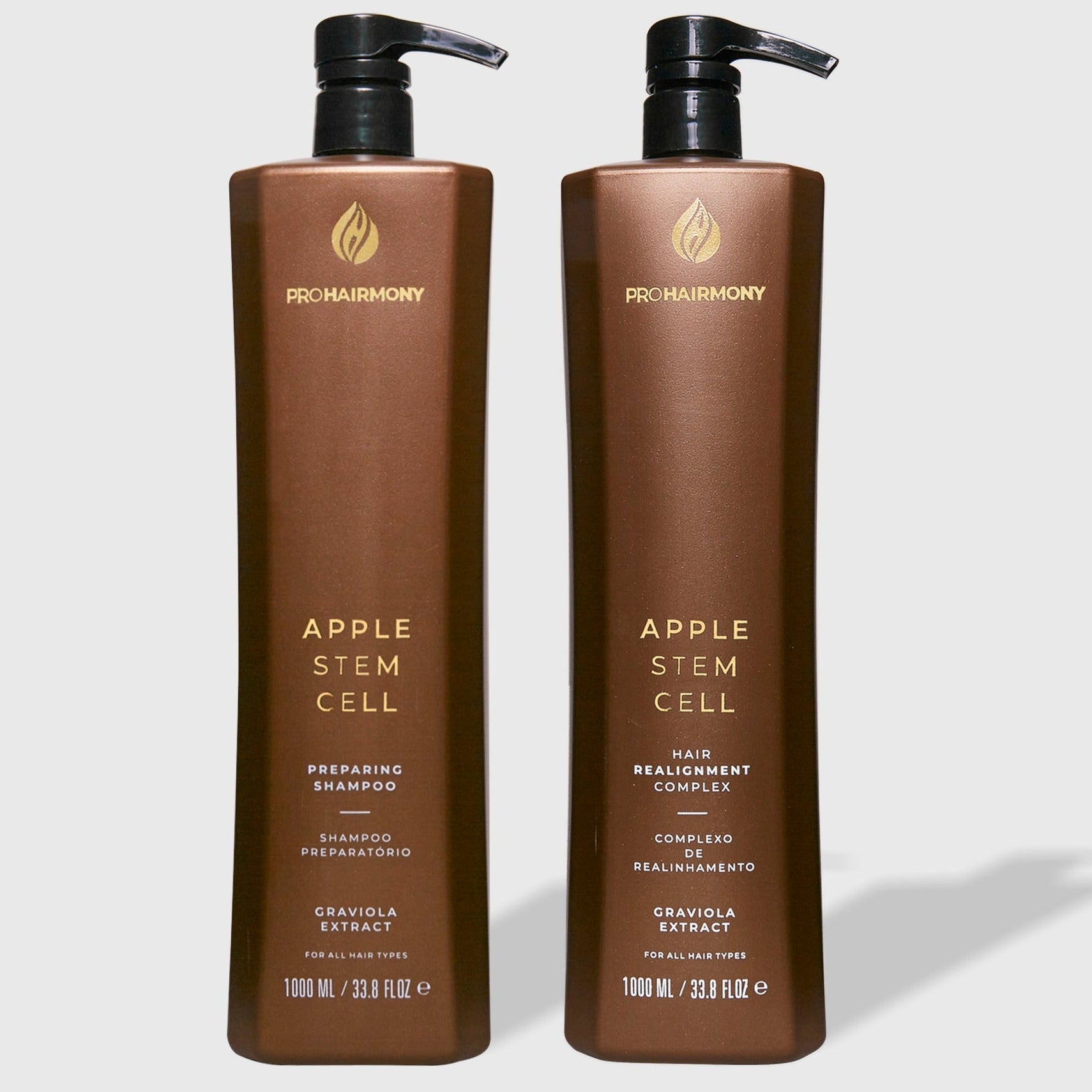 Kit Complexo de Realinhamento Matizado Apple Stem Cell 1L - Pro Hairmony