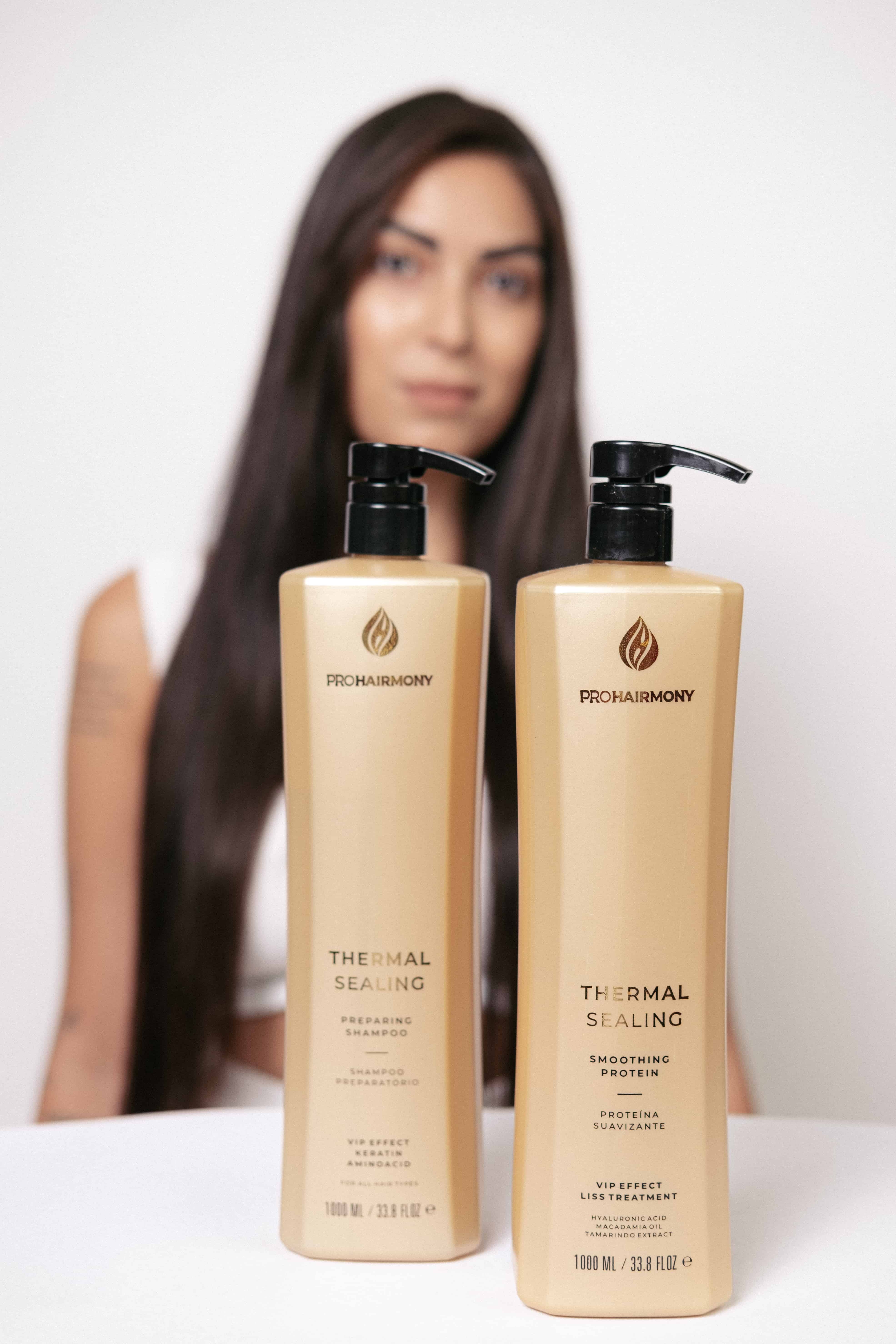 Alinhamento Thermal Sealing 1L + Óleo de Argan de Brinde - Pro Hairmony