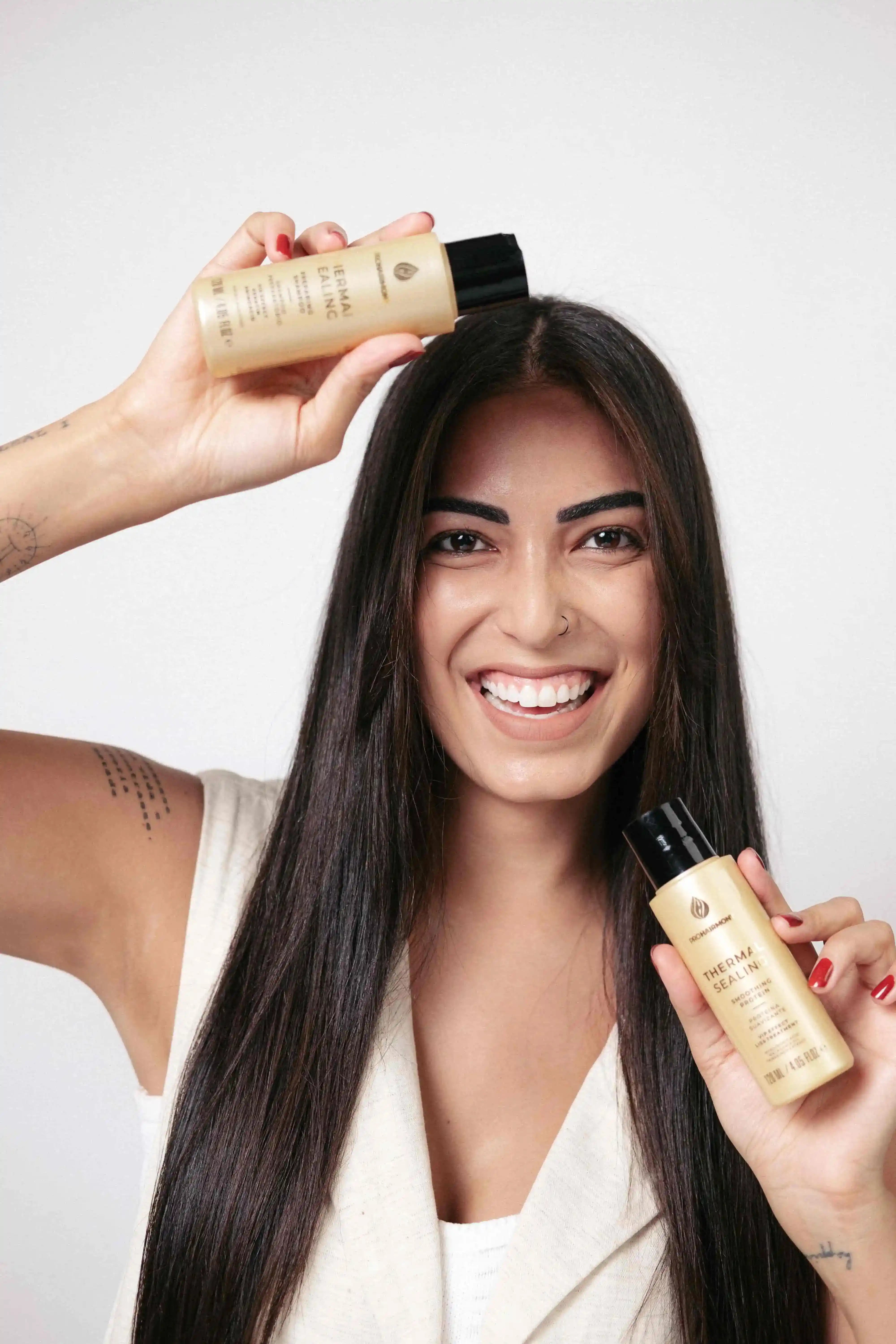 Kit Alinhamento Thermal Sealing 120ml + Máscara de Hidratação Vitality 250g - Pro Hairmony